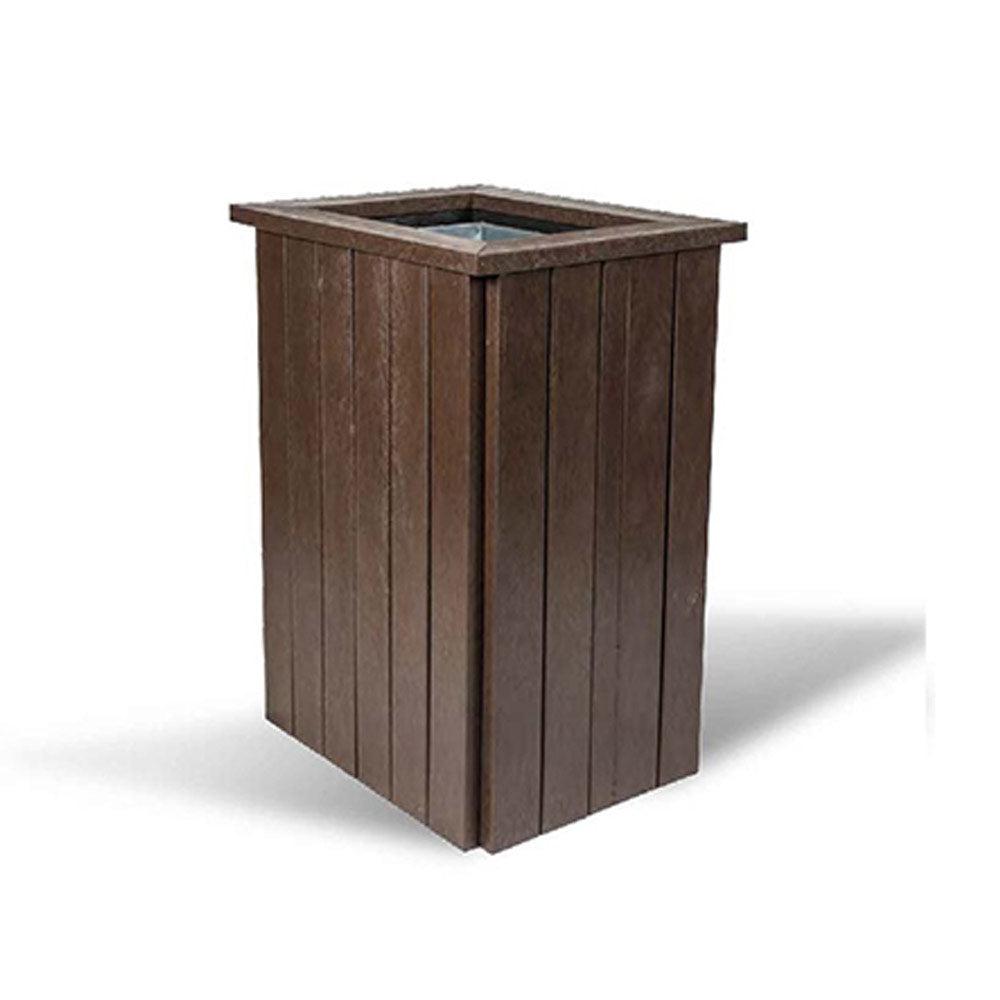 Recycled Plastic Litter Bin - Open Top